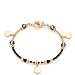 Produktbild Leonardo Jewels Clip&Mix Cesira Armband aus Edelstahl, goldfarbene Ionenplattierung und facettierte Glaskristall-Perlen und Münz-Anhänger, 018305