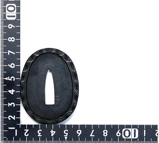 鍔 鐔 小柄 刀装具 日本刀 骨董 江戸時代【銅地 高肉彫 鍍金