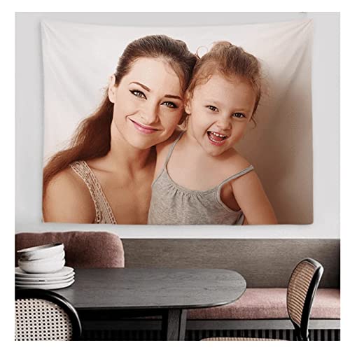 Tapiz de fotos personalizado: inmortaliza el vínculo de madre e hija en tu decoración de pared 6