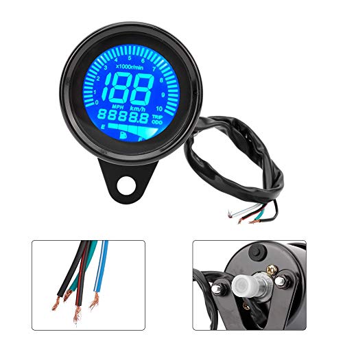 Tachymètre moto LCD rétroéclairé avec compte-tours précis - 7