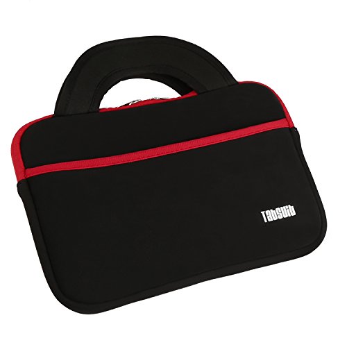 Tabsuit 7" Tablet Sleeve Bag Compatible For Dragon Touch Y88X Pro/Y88X/M7 Kids Tablet, Matrixpad S7, Z1 Kids Tablet, Ipad Mini 4 3 2 1, Galaxy Tab A 8.0 With Accessory Pocket - Black #TOP4