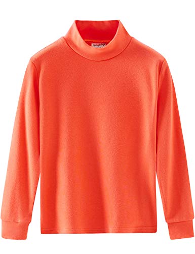 Image of Spring&Gege Little & Big Kids Soft Cotton Long Sleeve Mock Turtleneck Shirts