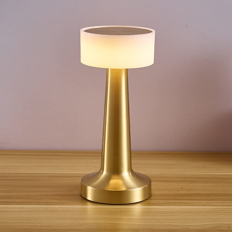 Lámpara de mesa portátil LED recargable de 3 colores