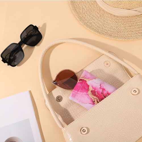 Image of 3 Pack Soft Glasses Case, Eyeglass Case Leather Sunglass Case, Portable Glasses Pouch for Women Men Kid