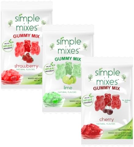 Simple Mixes Dye-Free Gummy Mix, Variety 3-Pack