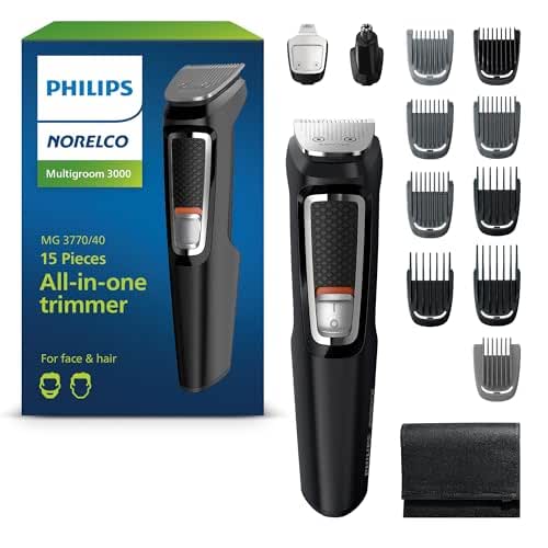 Norelco Philips Multigroom 3000 Series, All-in-One Trimmer, Beard Trimmer and