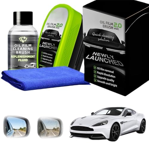 2026 new model clear vision windshield cleaner, Car Windshield Cleaner, 120ml Automotive Oil Film Cleaning Brush - Preserve Clarity, Immediately See the Effects,Perfect Visibility at All Times (1)