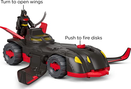 Imaginext Dc Super Friends Batman Toy Car, Ninja Armor Batmobile, Transforming Vehicle With Batman Figure & Play Pieces For Preschool Kids #TOP2