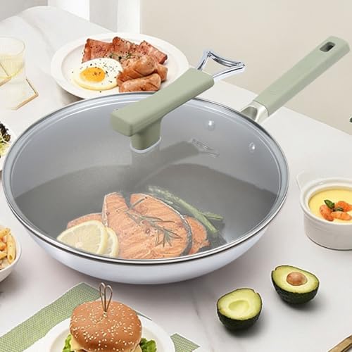 Wok de acero al carbono antiadherente 32cm con tapa miniatura 4