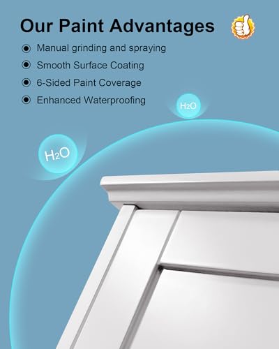 VIMYFAMY Bathroom Cabinet Wall Mount Buffering Hinge,23"x29" inch Over Toilet Storage Cabinet and Adjustable Shelves, Large Space Wooden Medicine Cabinet - Image 4