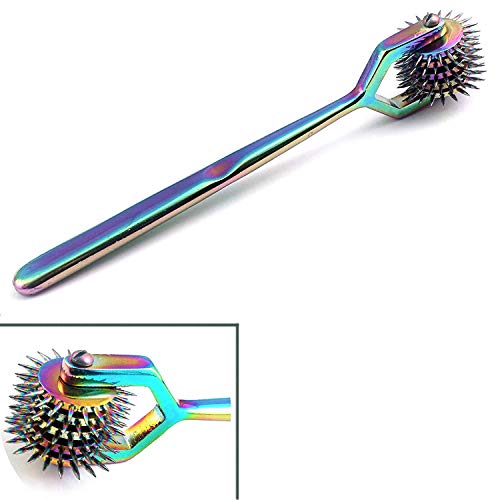 OdontoMed2011-Lot-of-2-Pieces-Rotating-Spur-Wartenberg-Pinwheel-2-5-Heads-Stainless-Steel-Multi-Color-Rainbow-Pin-Wheel-Diagnostic-Equipment