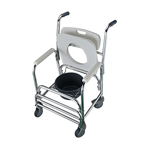 Homcom Alluminio Transit Mobile Commode rotelle
