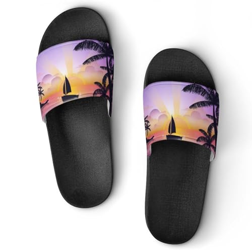 Chaussons de maison style bateau : profitez du coucher du soleil avec ces claquettes de bain
