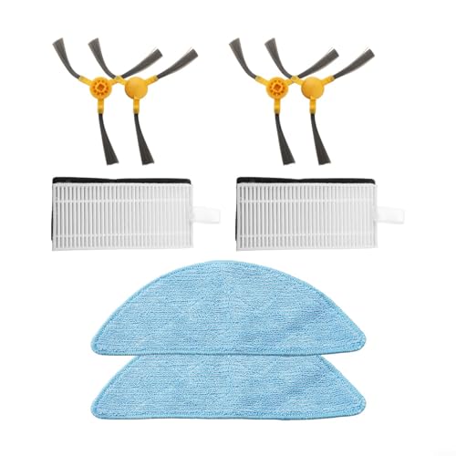 Oniissy NEATSVOR - Spazzola laterale per robot aspirapolvere X500, 2 paia di spazzole laterali + 2 filtri + 2 stracci - Kit di ricambio regolare (A)