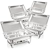 DCSYOG Chafing Dish 5 l ronde roestvrijstalen warmhoudcontainer
