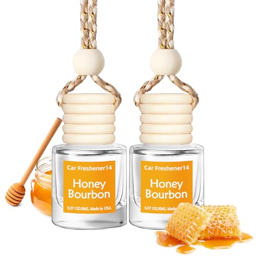 Image of Hanging Car Air Freshener, Long Lasting Scent, Cute Air Fresheners for Women, 2 Pack Non-Toxic Essential Oil Diffuser, Made in USA