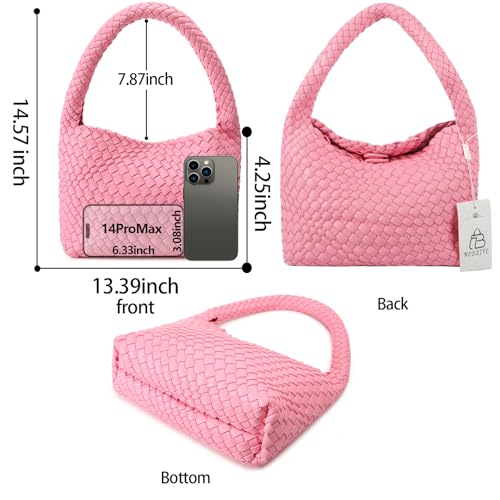 Image of Shoulder Hobo Bags for Women,Summer Beach and Travel Mini Cute Tote Bag,Soft Vegan Leather Underarm Purse for Daily | Soft Underarm Bags