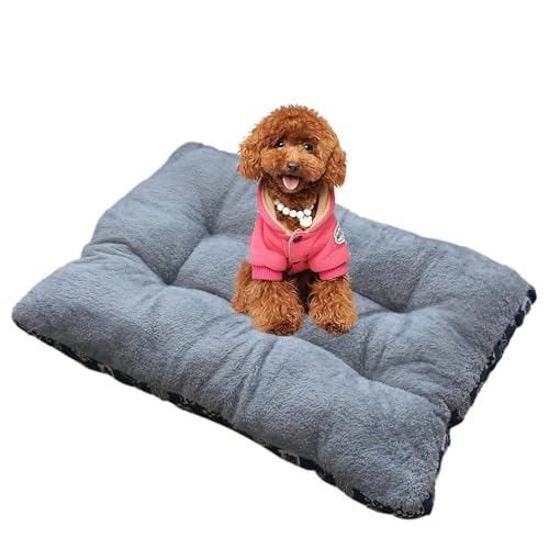 Letto per cani, tappetino per cassa, caldo per animali da compagnia, con antiscivolo, tappetino per dormire invernale per cani per soggiorno, camera da letto, ufficio.
