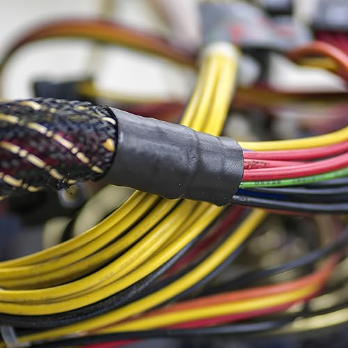 Siyurongg Selbstverschweißendes Isolierband, 4 Rolle Schwarz Wasserdichtes Klebeband Elektrisches Isolierband, Elektriker Vulkanisierband für elektrische Kabelisolierung Reparaturen, 4.5mx22mm