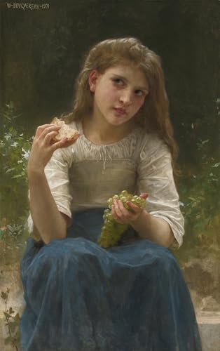 Toile murale Bouguereau le ruban rouge impression d'art haut de gamme