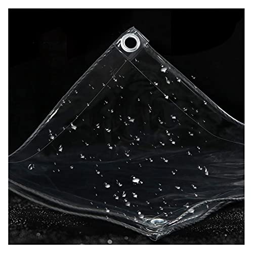 Lona resistente de PVC transparente para evitar charcos en muebles de jardín de techo 2