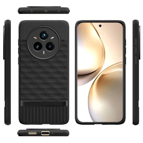 Image of Shockproof Case for Realme 14 Pro Plus 5G | Full Camera Protection | TPU Flexible Back Cover for Realme 14 Pro Plus 5G (Matte Black)