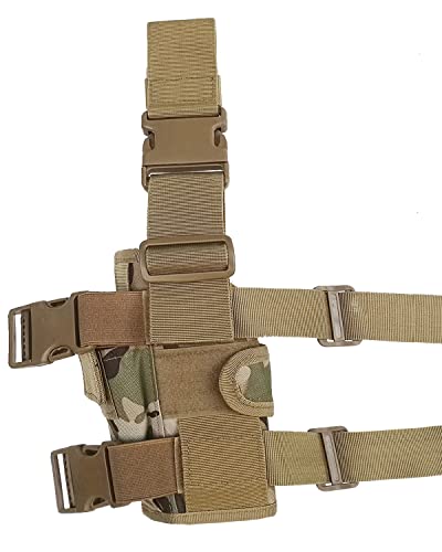 Drop Leg Holster, Tactical Thigh Pistol Gun Holster, Right Hand Adjustable (Cp) #TOP5