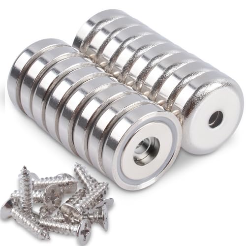 Magnets Rond Perce Aimants Pot MIN CI Lot de 16 pour Cuisine Camping et Salle de Bains