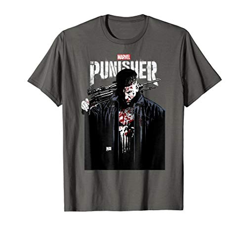 Marvel The Punisher Contrasting Graphic Portrait T-Shirt