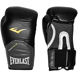 Everlast Hombre Elite Guantes De Entrenamiento Boxeo Negro/Gris 16oz