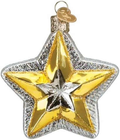 Old World Christmas Radiant Star Glass Blown Ornament for Christm...