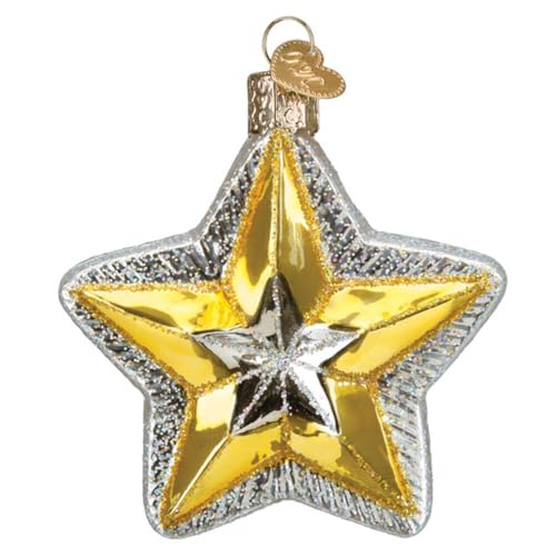 Old World Christmas Radiant Star Glass Blown Ornament for Christm...