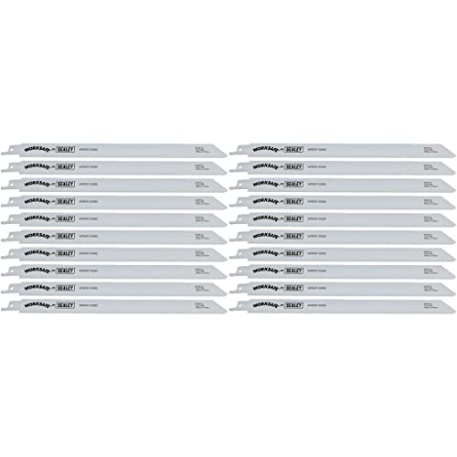 Ufixt Lot de 20 lames de scie sabre bimétallique Longueur 250 mm 14 tpi