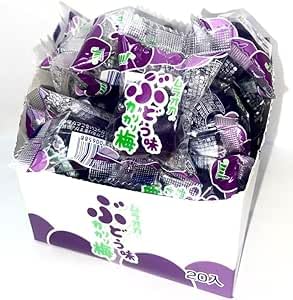 Amazon.co.jp: ムラオカ 食品工業 ぶどう味カリカリ梅 【10個セット