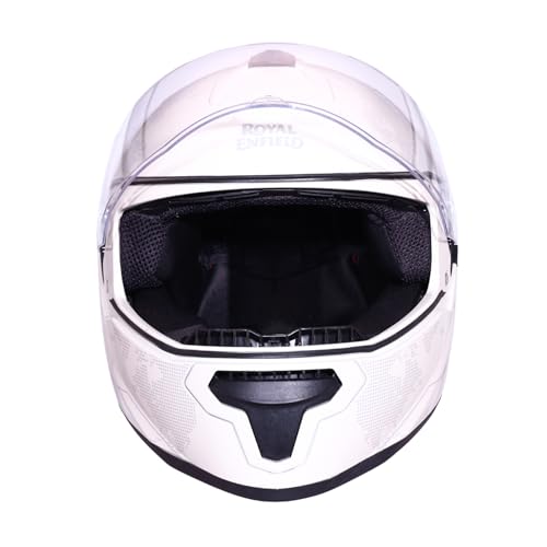 Image of Royal Enfield Override FF Terrane Full Face Helmet | Aerodynamic Spoiler | High-Impact ABS Shell | Certification: ISI & DOT | UV Treated Scratch Resistant Visor | Micrometric Buckle | Grey XL