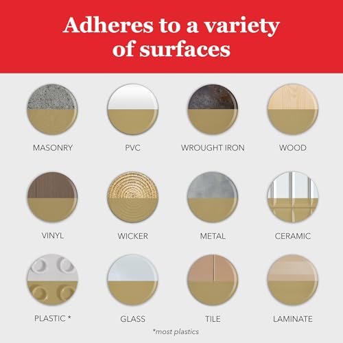 Image of Krylon Fusion All-In-One Adhesive Spray Paint for Indoor /Outdoor Use, 12 oz, Gold