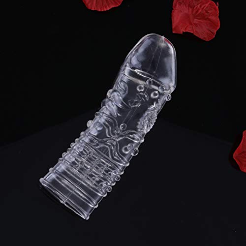 EXCEART Herbruikbare Penis Mouwen Extender Crystal Silicone Uitbreiding Sex Toy Cock Vergroter Condoom Schede Vertraging… - Image 4