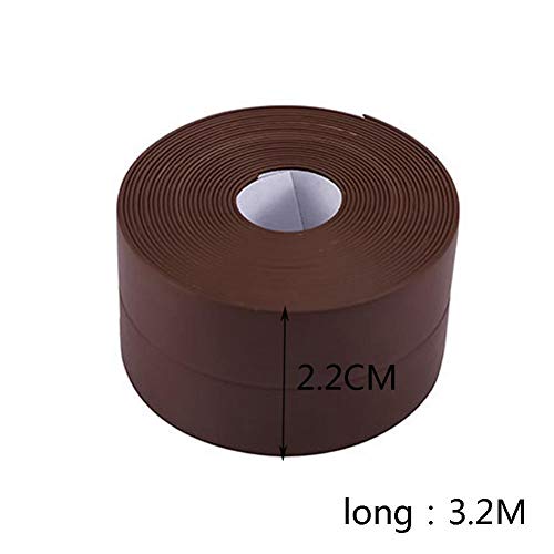 TOMMY LAMBERT 3.2m Wall Seal Strip PVC Anti-mold Waterproof Moisture Self Adhesive Sticker Kitchen Countertop Sink Bathroom Wall Floor Tile Gap Sealer