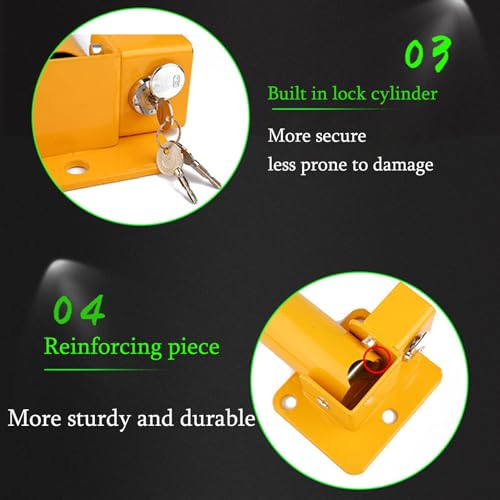 Safety Bollard Poste de amarração de segurança, poste de estacionamento dobrável com trava, design r