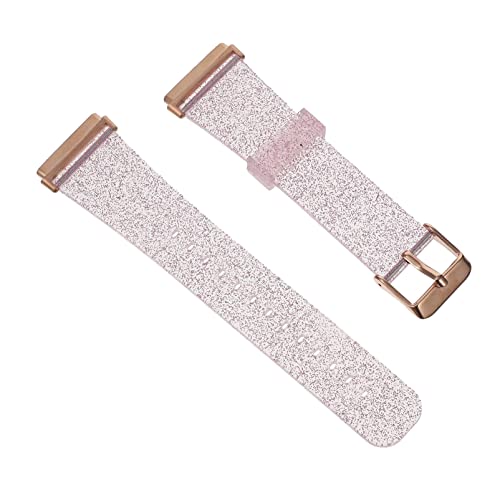 Bracelet de montre silicone bling compatible et ajustable, accessoire de remplacement chic
