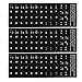Stickers noirs non transparents de remplacement espagnols 3 PCS avec des lettres blanches (brillantes), adaptées à n'importe quel clavier standard, clavier pour ordinateur portable