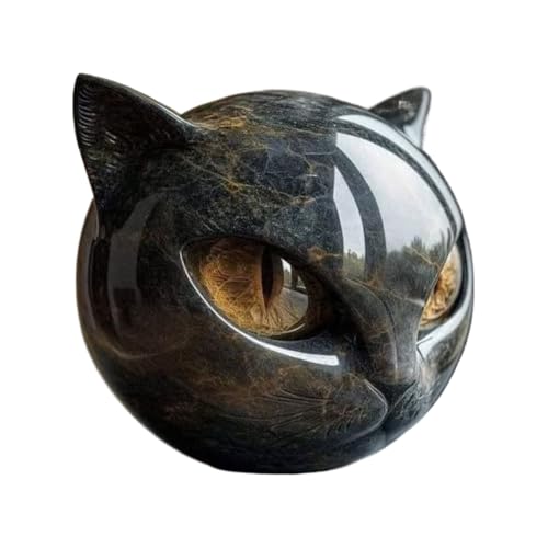 Baoqifong Katzenstatuen Wohnkultur,Tischdekoration Tierfigur -...