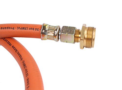 Adapterschlauch I für USA-Grill von US-Stahl-Kartusche / Einweg-Flasche auf deutsche Gasflasche