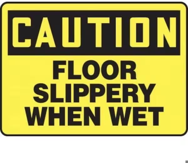 OSHA CAUTION Safety Sign FLOOR, Mfr: MSTF610XP-A
