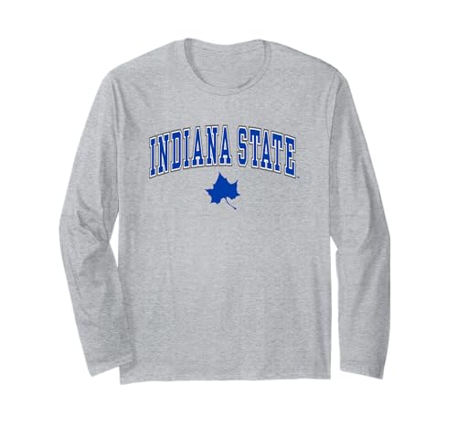 Indiana State Sycamores Arch Over Logo Offically Licensed Long Sleeve T-Shirt