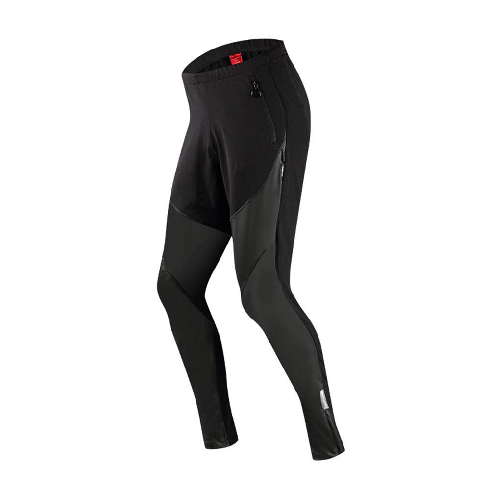 SANTIC Ciclismo Fleece Thermal Pantalones de Viento Pantalones Medias de Invierno -James (XL)