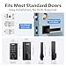 Philips Smart Lock, Smart Door Lock Built-in WiFi, App Remote Control, Keyless Entry Door Lock for Front Door, Deadbolt Lock Auto Lock, Support Alexa & Google, IP54 Waterproof, Black