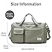 Suruid Sports Gym Duffel Bag with Shoes Compartment and Dry Wet Separated Pocket for Men and Women - Overnight Weekender Training Handbag Yoga Bag - Dark Gray
