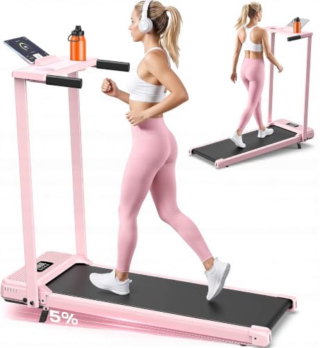 Image of ANCHEER Walking Vibration Pad with Incline-Foldable Treadmill for Home