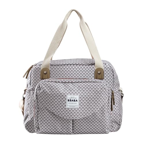 BÉABA, Sac à Langer Genève II, Modulable, Grande contenance, Rangements multiples, Pochette avant amovible, Matelas, Pochette repas isotherme, Système...